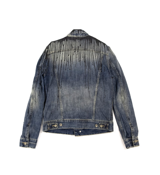 Black glitter denim jacket