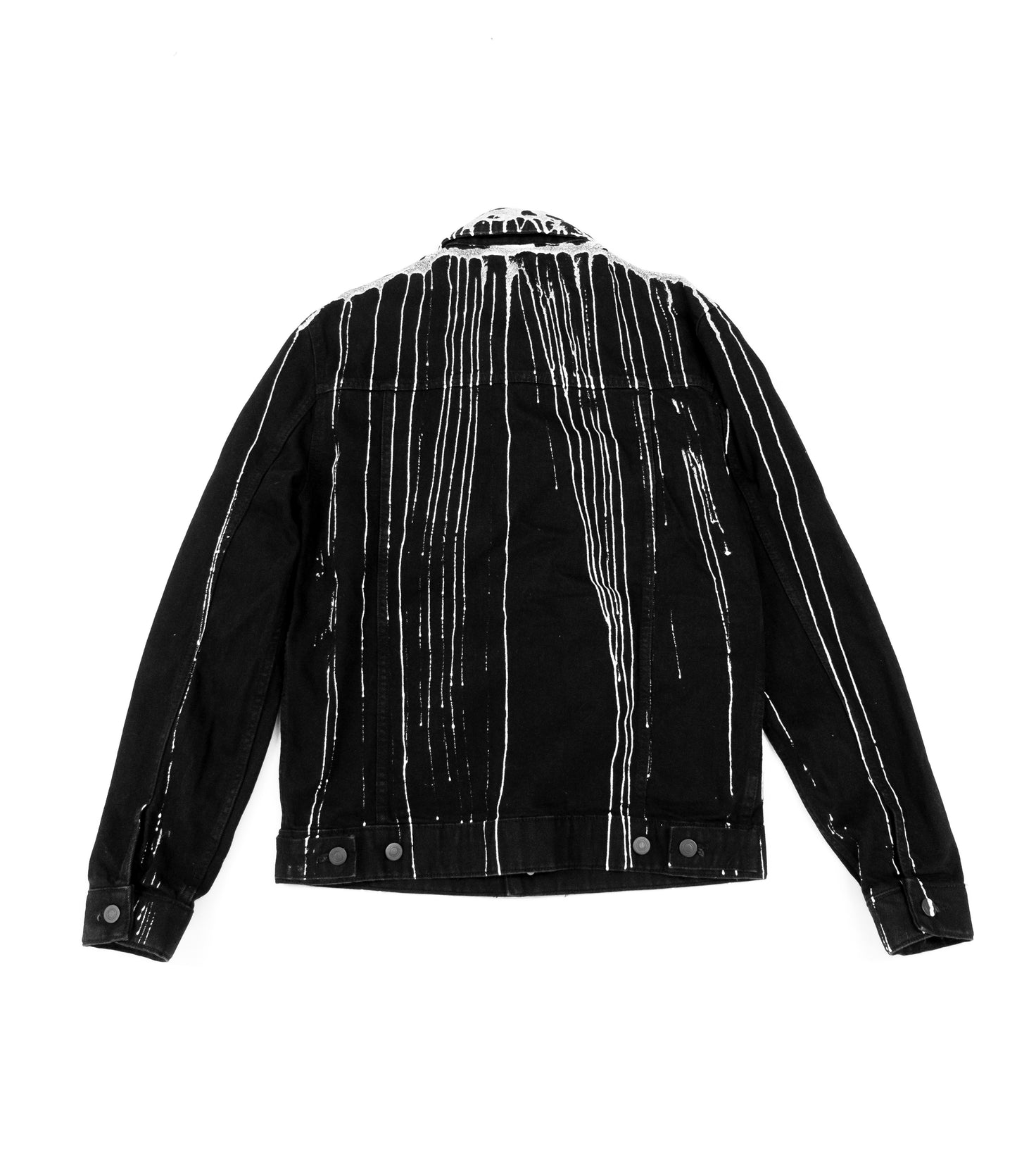 White glitter denim jacket