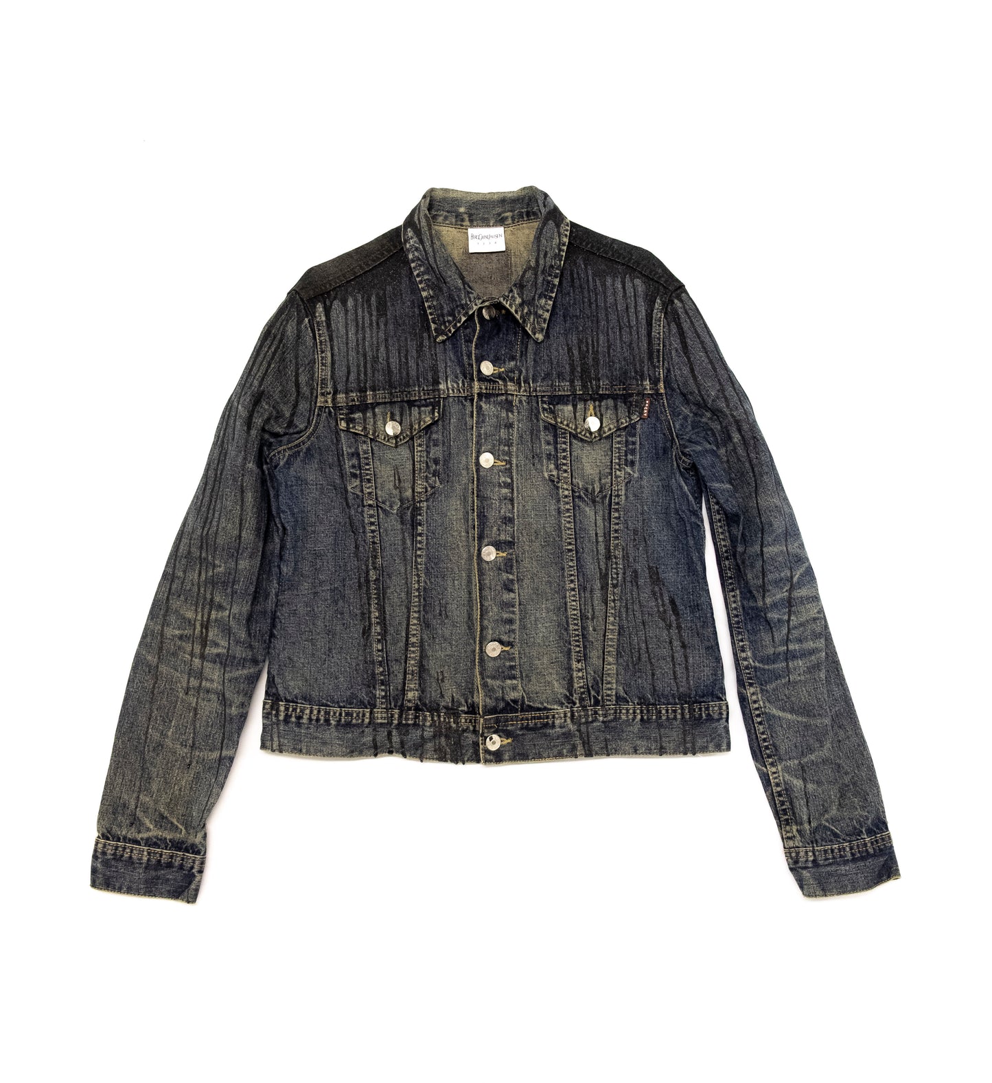 Black glitter denim jacket