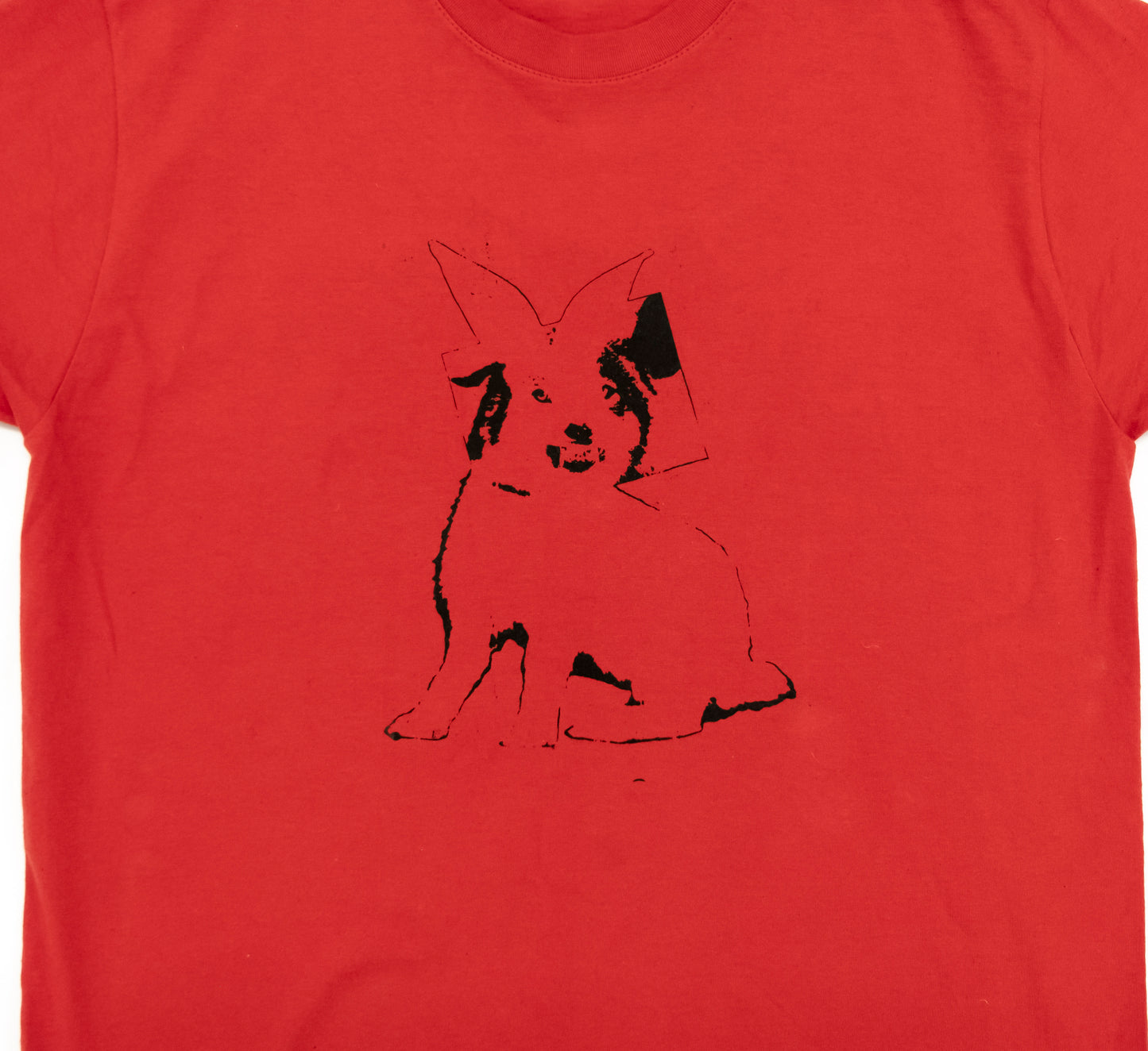 Red rabid rabbit T-shirt