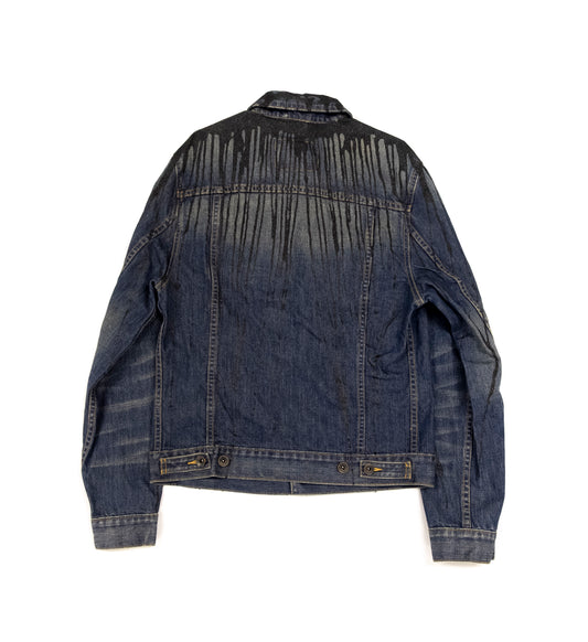 Black glitter denim jacket