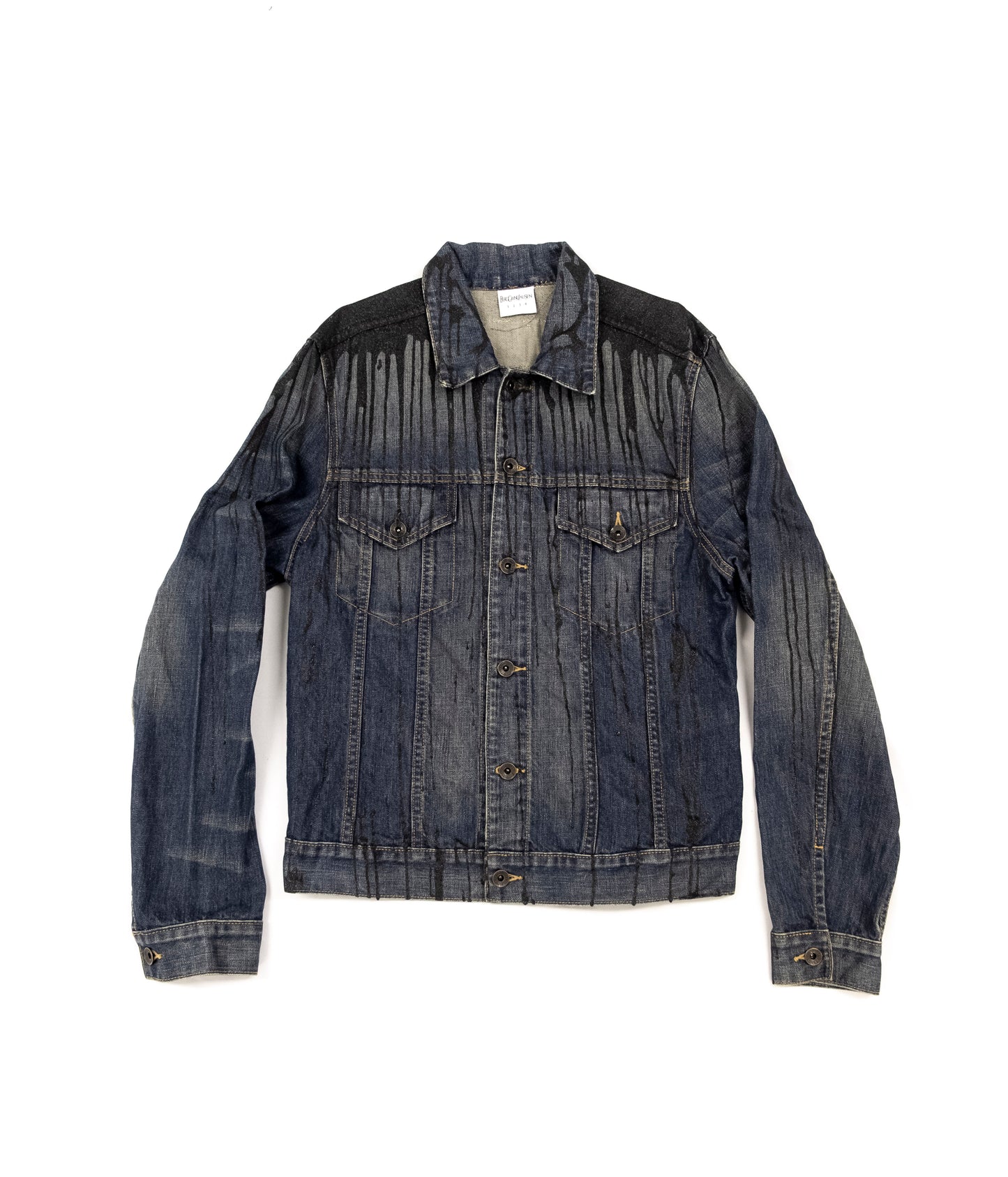 Black glitter denim jacket