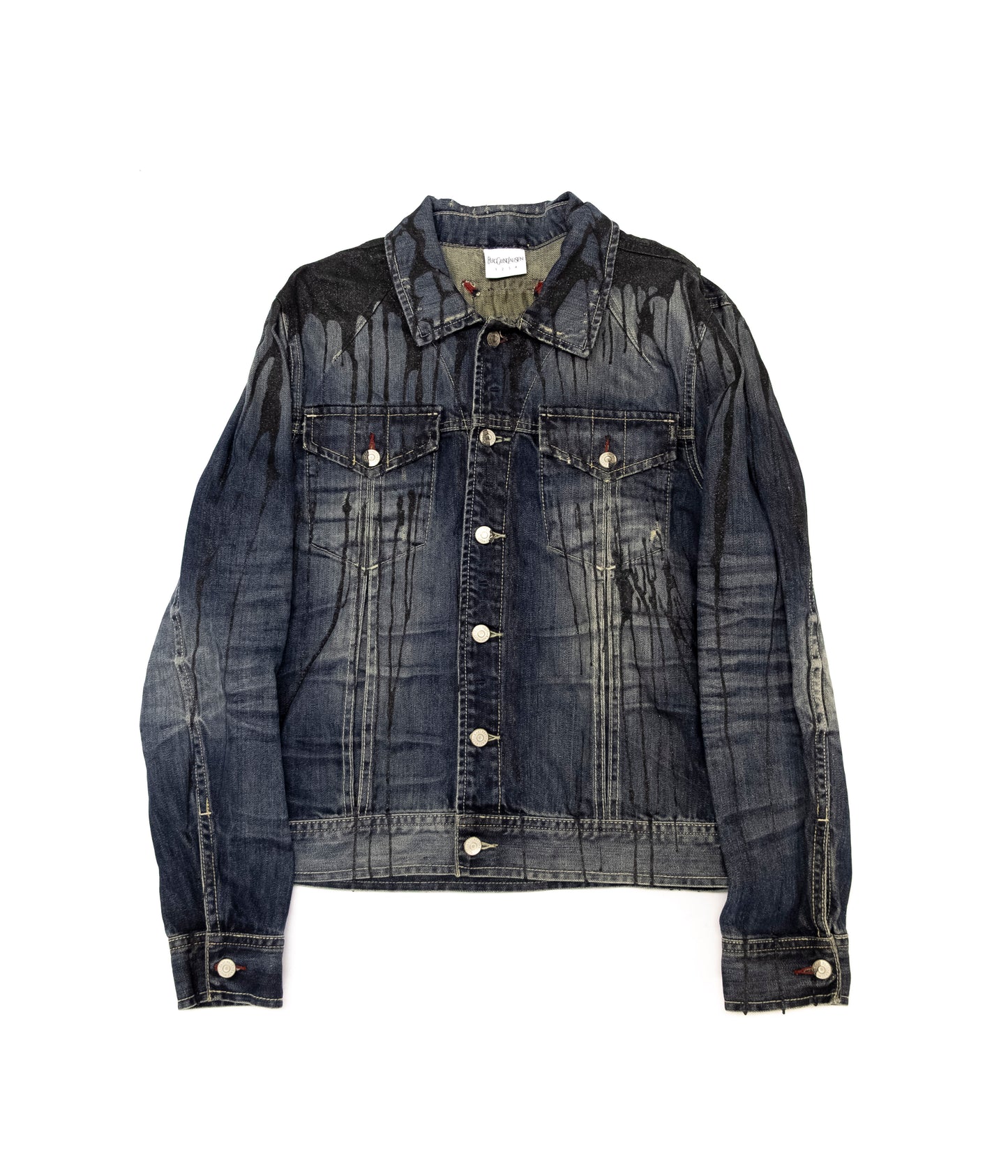 Black glitter denim jacket