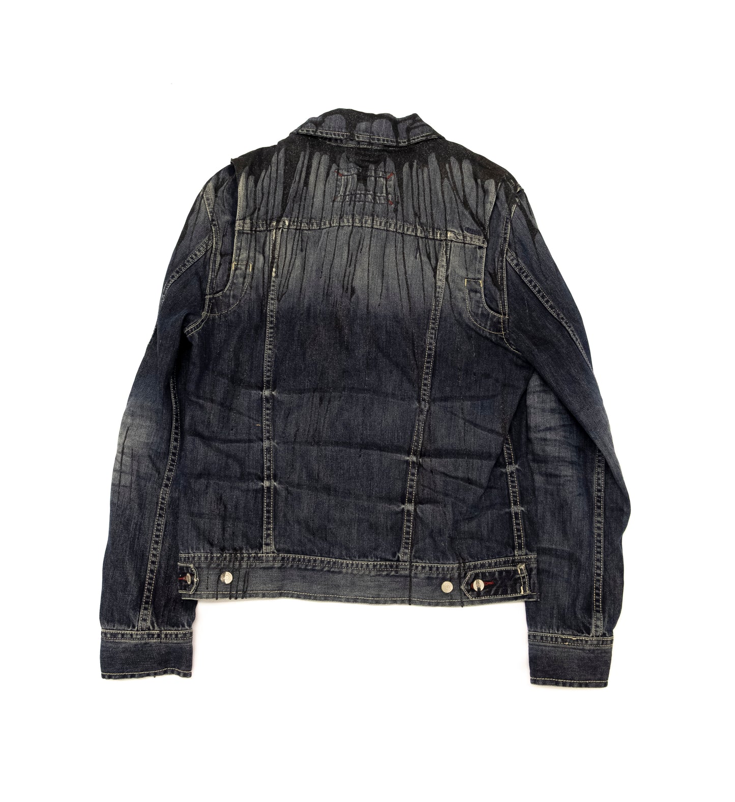 Black glitter denim jacket