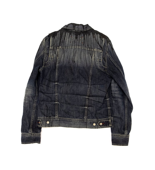 Black glitter denim jacket