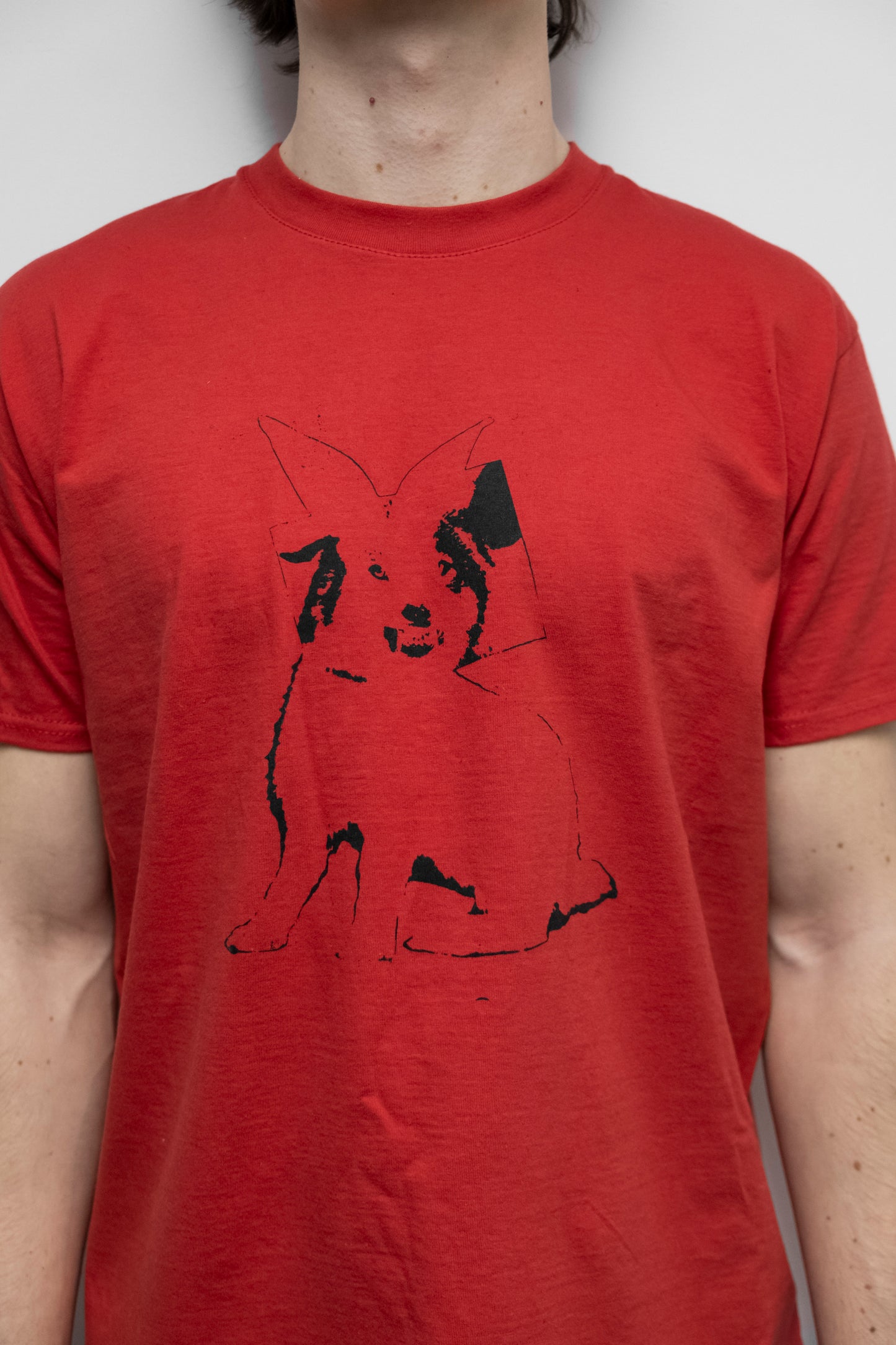 Red rabid rabbit T-shirt